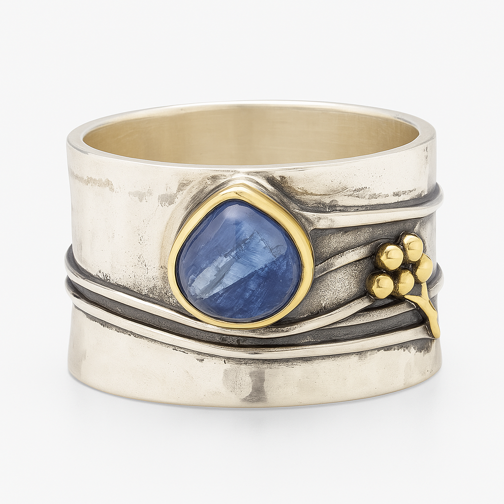 Bohemian gemstone meditation ring