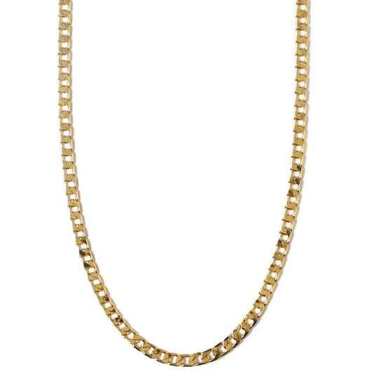 Flat and Curb Chain Necklace