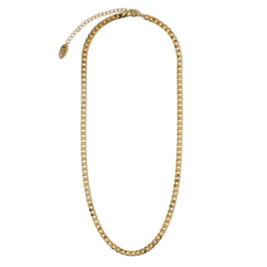 Flat and Curb Chain Necklace